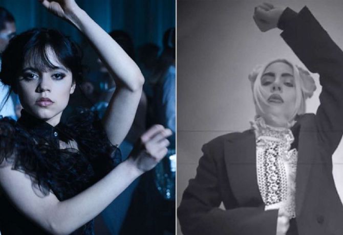 Lady Gaga felrobbantotta a TikTokot Wednesday Addams táncával 